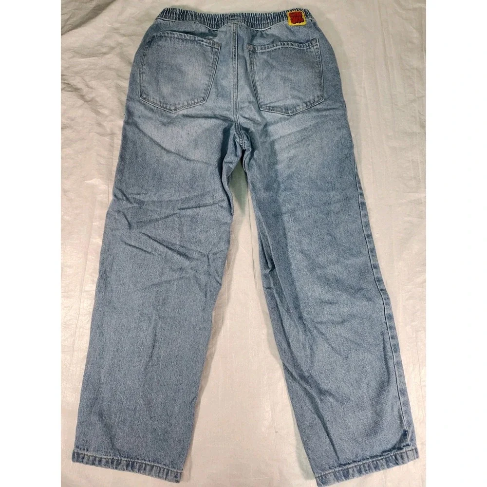 Empyre Jeans Men Small S 30x29 Baggy Wide Y2K Skater Streetwear Pants Light